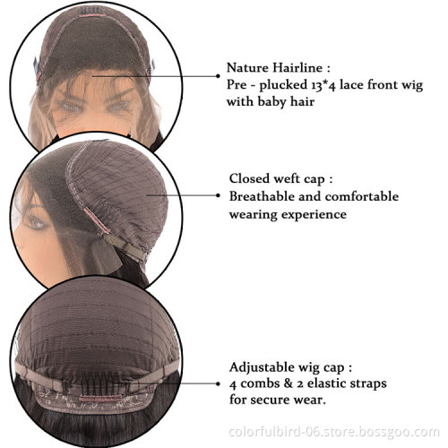 Free samples natural color yaki 13*4 lace front wigs kinky straight frontal swiss lace wigs Human Hair Wig